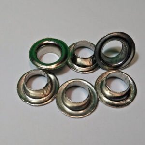 Ilhos de latao estanhado